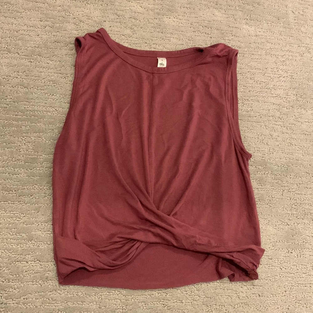 Alo Yoga Twist Front Crop Tank Size Small
